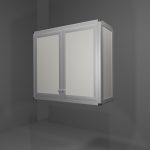Scolapiatti in allumino-hpl da esterno/interno 80x33x73 cm 2 ante