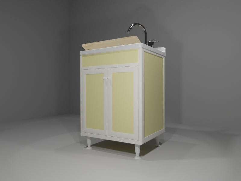 L103_B_03_ANG Lavatoio in allumino-hpl da esterno/interno 60x50x90 cm 2 ante - immagine 1