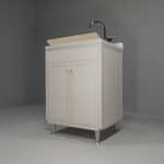Lavatoio in allumino-hpl da esterno/interno 60x50x90 cm 2 ante