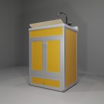 Lavatoio in allumino-hpl da esterno/interno 60x50x90 cm 1 cassetto + 2 ante
