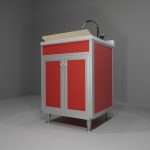 Lavatoio in allumino-hpl da esterno/interno 60x60x90 cm 2 ante