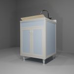 Lavatoio in allumino-hpl da esterno/interno 60x60x90 cm 2 ante
