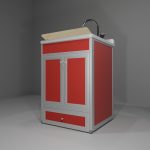 Lavatoio in allumino-hpl da esterno/interno 60x60x90 cm 1 cassetto + 2 ante