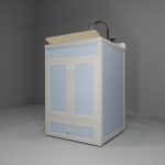 Lavatoio in allumino-hpl da esterno/interno 60x60x90 cm 1 cassetto + 2 ante