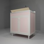 Lavatoio in allumino-hpl da esterno/interno 80x50x90 cm 2 ante