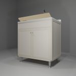 Lavatoio in allumino-hpl da esterno/interno 80x50x90 cm 2 ante