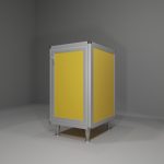 Base multiuso in allumino-hpl da esterno/interno 45x60x90 cm 1 anta pomello SX