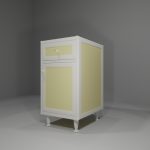 Base multiuso in allumino-hpl da esterno/interno 45x60x90 cm 1 cassetto + 1 anta pomello SX