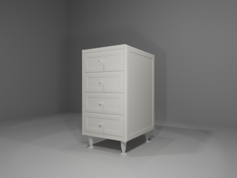 M303_60_B_01_ANG Base multiuso in allumino-hpl da esterno/interno 45x60x90 cm 4 cassetti - immagine 1