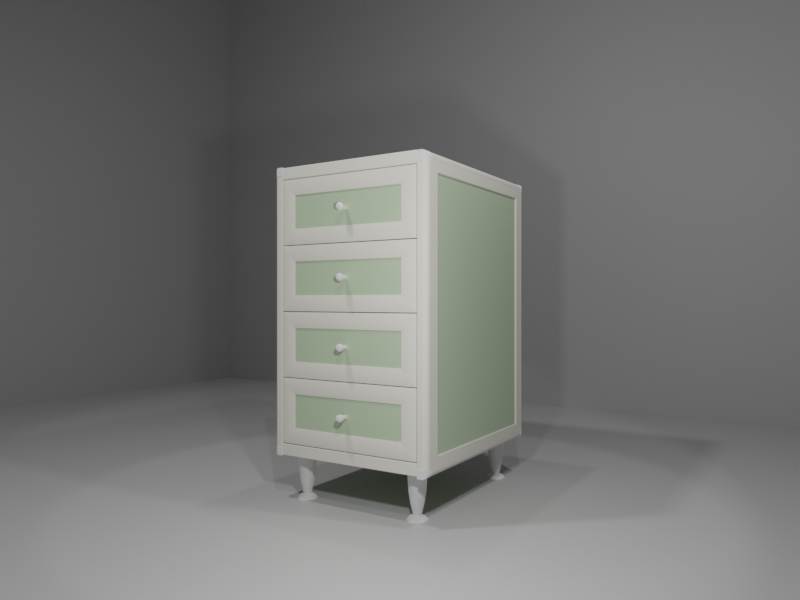 M303_60_B_05_ANG Base multiuso in allumino-hpl da esterno/interno 45x60x90 cm 4 cassetti - immagine 1