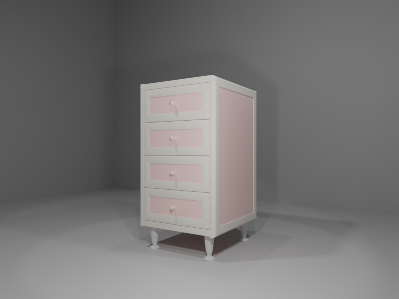 M303_B_06_ANG Base multiuso in allumino-hpl da esterno/interno 45x50x90 cm 4 cassetti - immagine 1