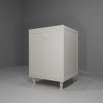 Base multiuso in allumino-hpl da esterno/interno 60x60x90 cm 2 ante
