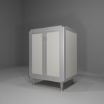 Base multiuso in allumino-hpl da esterno/interno 60x50x90 cm 2 ante