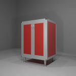 Base multiuso in allumino-hpl da esterno/interno 60x50x90 cm 2 ante