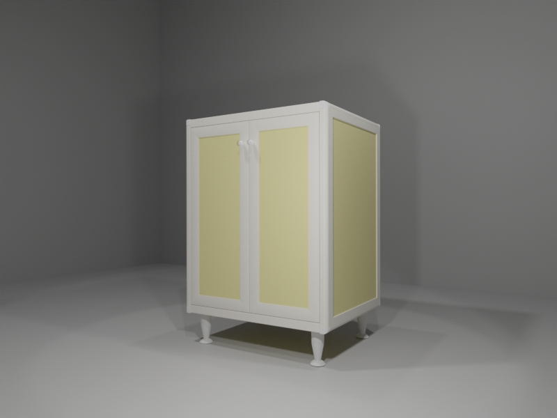 M304_B_03_ANG Base multiuso in allumino-hpl da esterno/interno 60x50x90 cm 2 ante - immagine 1