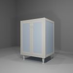Base multiuso in allumino-hpl da esterno/interno 60x50x90 cm 2 ante