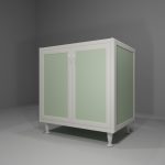 Base multiuso in allumino-hpl da esterno/interno 80x60x90 cm 2 ante