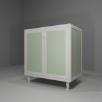 Base multiuso in allumino-hpl da esterno/interno 80x50x90 cm 2 ante