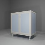 Base multiuso in allumino-hpl da esterno/interno 80x50x90 cm 2 ante