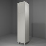Colonna multiuso in allumino-hpl da esterno/interno 45x50x212 cm 2 ante pomelli SX