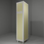 Colonna multiuso in allumino-hpl da esterno/interno 45x60x212 cm 2 ante pomelli DX