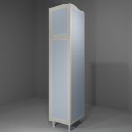 Colonna multiuso in allumino-hpl da esterno/interno 45x60x212 cm 2 ante pomelli DX