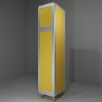 Colonna multiuso in allumino-hpl da esterno/interno 45x60x212 cm 2 ante pomelli DX