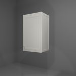 Pensile multiuso in allumino-hpl da esterno/interno 45x33x73 cm 1 anta pomello SX