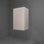 Pensile multiuso in allumino-hpl da esterno/interno 45x33x73 cm 1 anta pomello SX