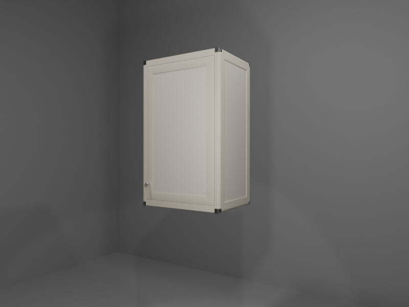 P601_SX_P_02_ANG Pensile multiuso in allumino-hpl da esterno/interno 45x33x73 cm 1 anta pomello SX - immagine 1