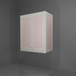 Pensile multiuso in allumino-hpl da esterno/interno 60x33x73 cm 2 ante