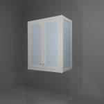 Pensile multiuso in allumino-hpl da esterno/interno 60x33x73 cm 2 ante