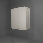 Pensile multiuso in allumino-hpl da esterno/interno 60x33x73 cm 2 ante