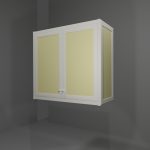 Pensile multiuso in allumino-hpl da esterno/interno 80x33x73 cm 2 ante