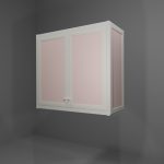 Pensile multiuso in allumino-hpl da esterno/interno 80x33x73 cm 2 ante