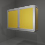 Pensile multiuso in allumino-hpl da esterno/interno 109x33x73 cm 2 ante