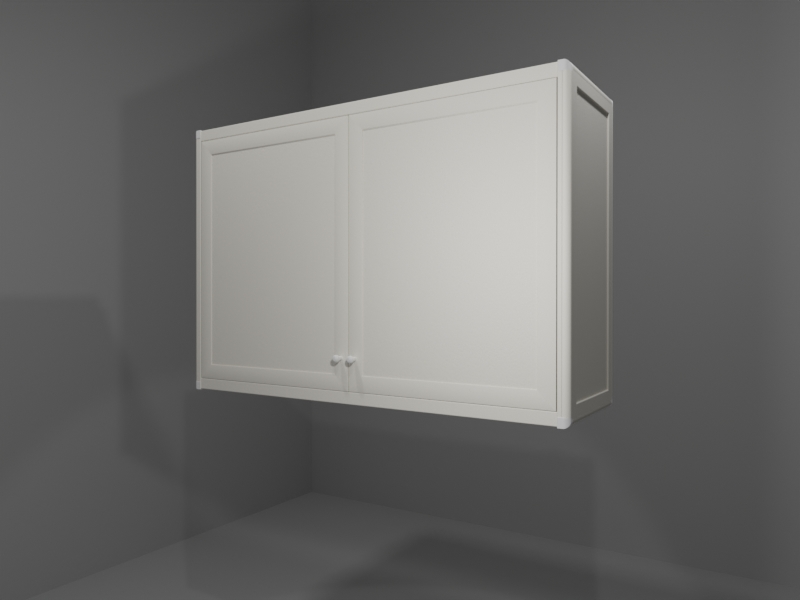 P610_B_01_ANG Pensile multiuso in allumino-hpl da esterno/interno 109x33x73 cm 2 ante - immagine 1