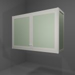 Pensile multiuso in allumino-hpl da esterno/interno 109x33x73 cm 2 ante